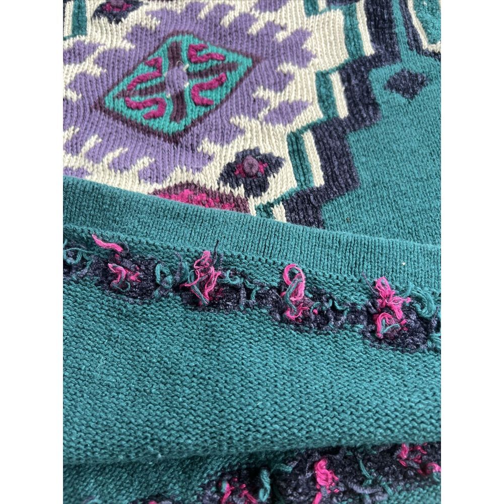 Stefano International Geometric Shapes Art‎ Vintage USA 80s 90s Sweater 26/28 - Picture 4 of 8